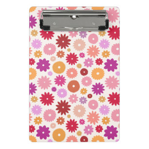 Colourful Blooms Pattern Mini Clipboard