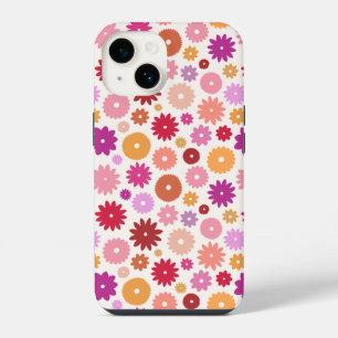 Colourful Blooms Repeat Pattern iPhone 14 Case