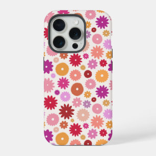 Colourful Blooms Repeat Pattern iPhone 15 Pro Case