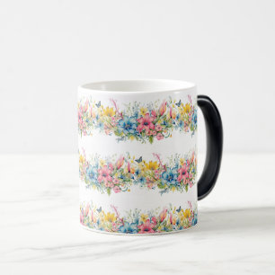 Colourful Blossom Garden - Floral Paradise Magic Mug