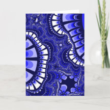 Colourful Blue and White Fractal
