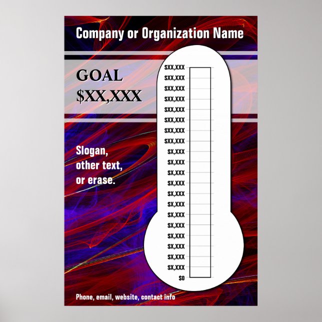 Colourful Blue & Magenta Chart (Front)