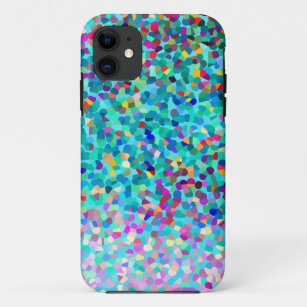 Colourful Blue Multicolored Abstract Art Pattern Case-Mate iPhone Case