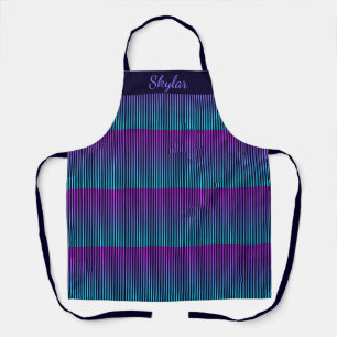 Colourful Blue Personalised Apron