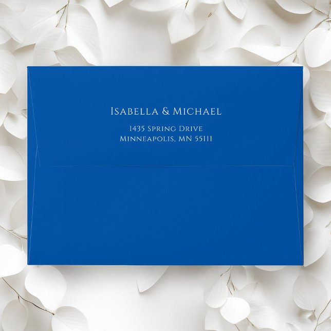 Colourful Blue Wedding Invitation Envelope (Colorful Blue Wedding Invitation Envelope)