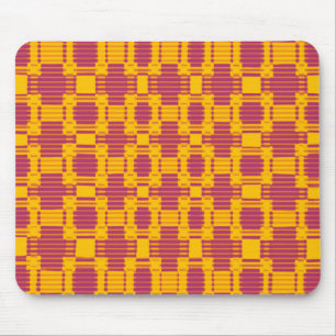 Colourful blurred chequered pattern mouse pad