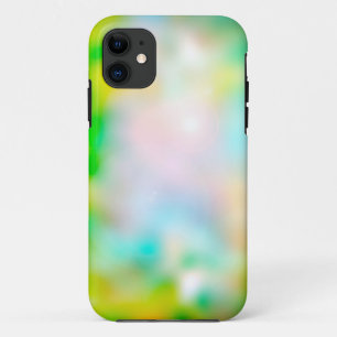 Colourful blurred flowers iPhone 11 case