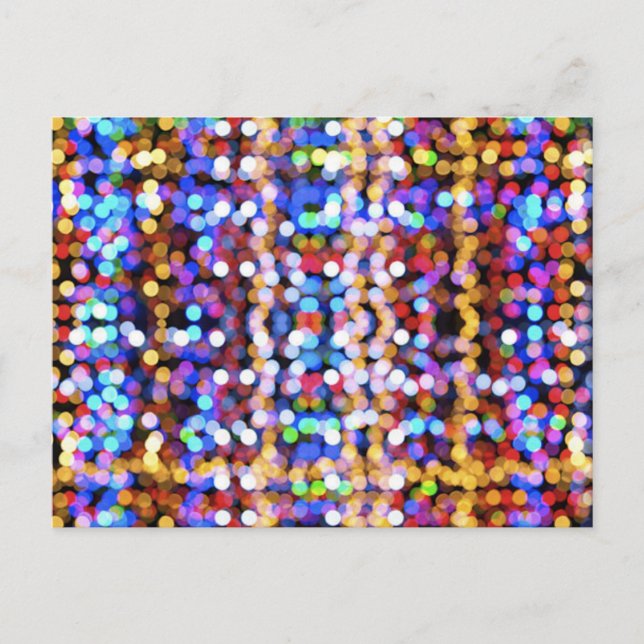 colourful-blurred-lights botek dizzy digital postcard (Front)