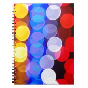Colourful Blurry Lights Notebook