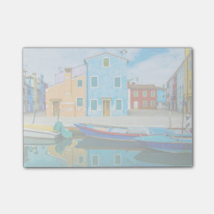 Colourful Boat Scene Venetian Lagoon Post-it Notes