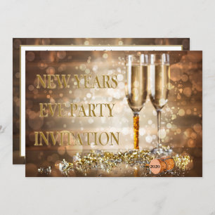 Colourful Bohek Lights New Years Eve Party Invitation