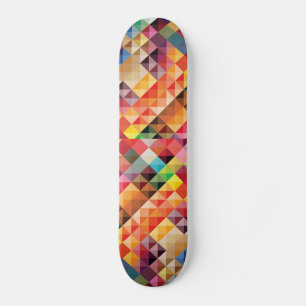 COLOURFUL BOHEK SQUARES PATTERNS BACKGROUNDS DIGIT SKATEBOARD
