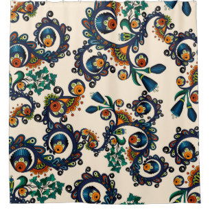 Colourful Bohemian Boho MOD Hippy Chic Pattern Shower Curtain