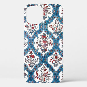 Colourful Bohemian Floral Quatrefoil iPhone 12 Case