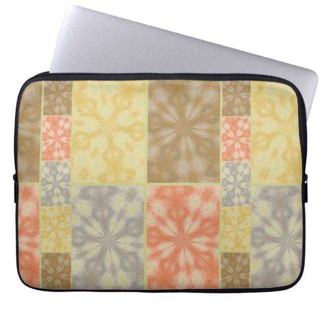 Colourful Bohemian Patchwork Laptop Sleeve (Front)