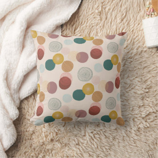 Colourful Bohemian Style Circled Design Cushion