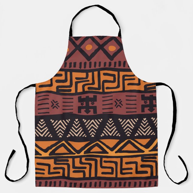 Colourful Bohemian Tribal Geometric Apron (Front)