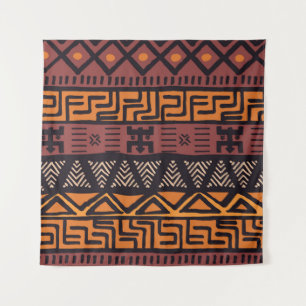 Colourful Bohemian Tribal Geometric Tapestry