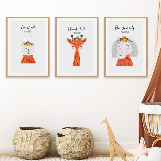 Colourful Boho Animals Personalised Nursery  (Creator Uploaded)