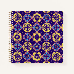 Colourful Boho Chic Mandala Pattern Notebook