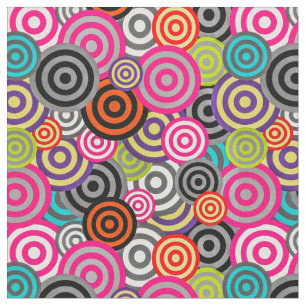 Colourful Boho Circles Fabric