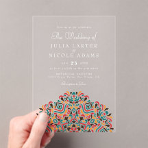Colourful Boho Ethnic Botanical Accent Wedding