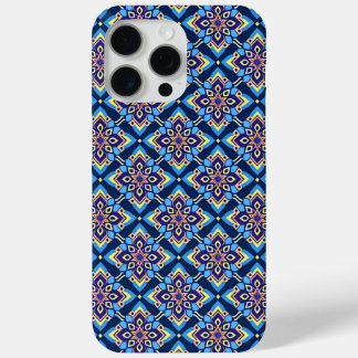 Colourful Boho Geometric Floral Pattern iPhone 15 Pro Max Case