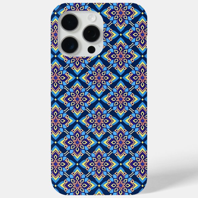 Colourful Boho Geometric Floral Pattern Case-Mate iPhone Case (Back)