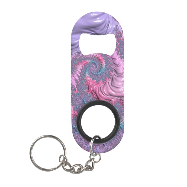 Colourful Boho Hippie Groovy Trippy Pastel Fractal (Front)