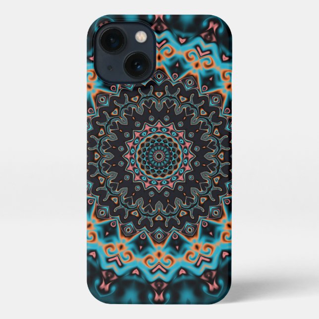 Colourful Boho Mandala iPhone Case (Back)