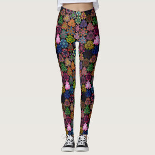 Colourful Boho Mandala Pattern Leggings