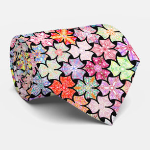 Colourful Boho Mandala Pattern Neck Tie