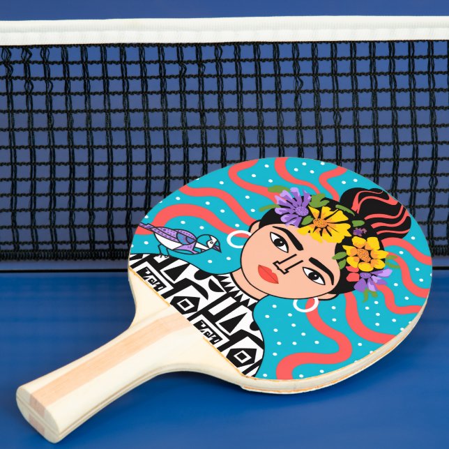 Colourful Boho Mexican Folk Art Paddle (Insitu)