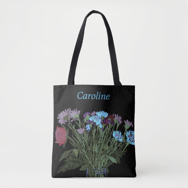 Colourful Boho Pretty Spring Flowers For Her Tote Bag (Front)