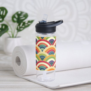 Colourful Boho Rainbow Kids Water Bottle
