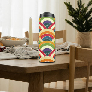 Colourful Boho Rainbow Thermal Tumbler