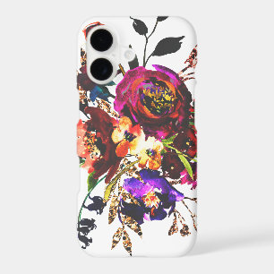 Colourful Boho Watercolor Wildflower Vintage