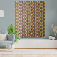 Colourful Boho Woodland Owl Pattern