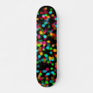 Colourful Bokeh Design Skateboard