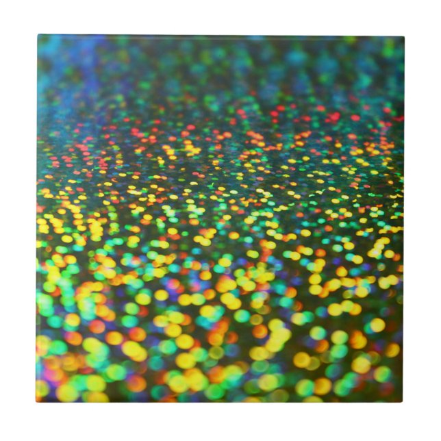 Colourful Bokeh Tile (Front)