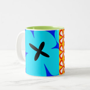 colourful bold graphic floral CaféOlé 11oz. mug