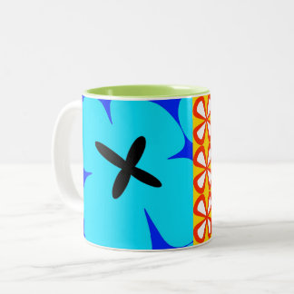 colourful bold graphic floral CaféOlé 11oz. mug