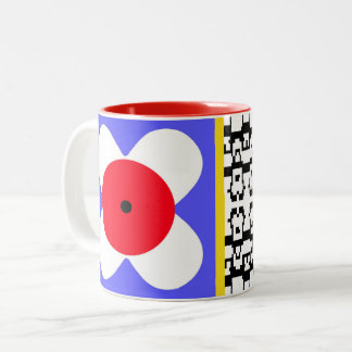 colourful bold graphic floral CaféOlé 11oz. mug