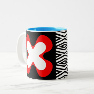 colourful bold graphic floral CaféOlé 11oz. mug