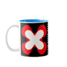 colourful bold graphic floral CaféOlé 11oz. mug