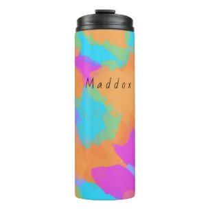 Colourful Bold Modern Artist Pattern Thermal Tumbl Tumbler