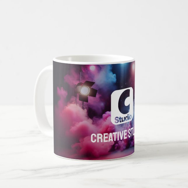 Colourful Bold Mug with Creative Design for Office (Front Left)