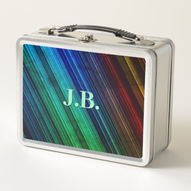 Colourful Bold Stripes Lunchbox (Front)