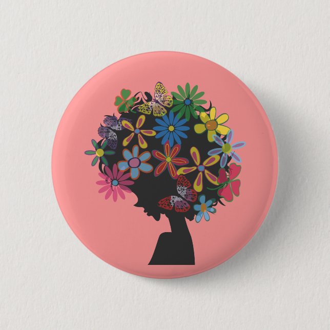 Colourful × BOMBER HEAD 6 Cm Round Badge (Front)