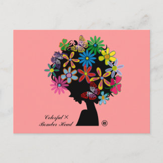 Colourful×BOMBER-HEAD Postcard